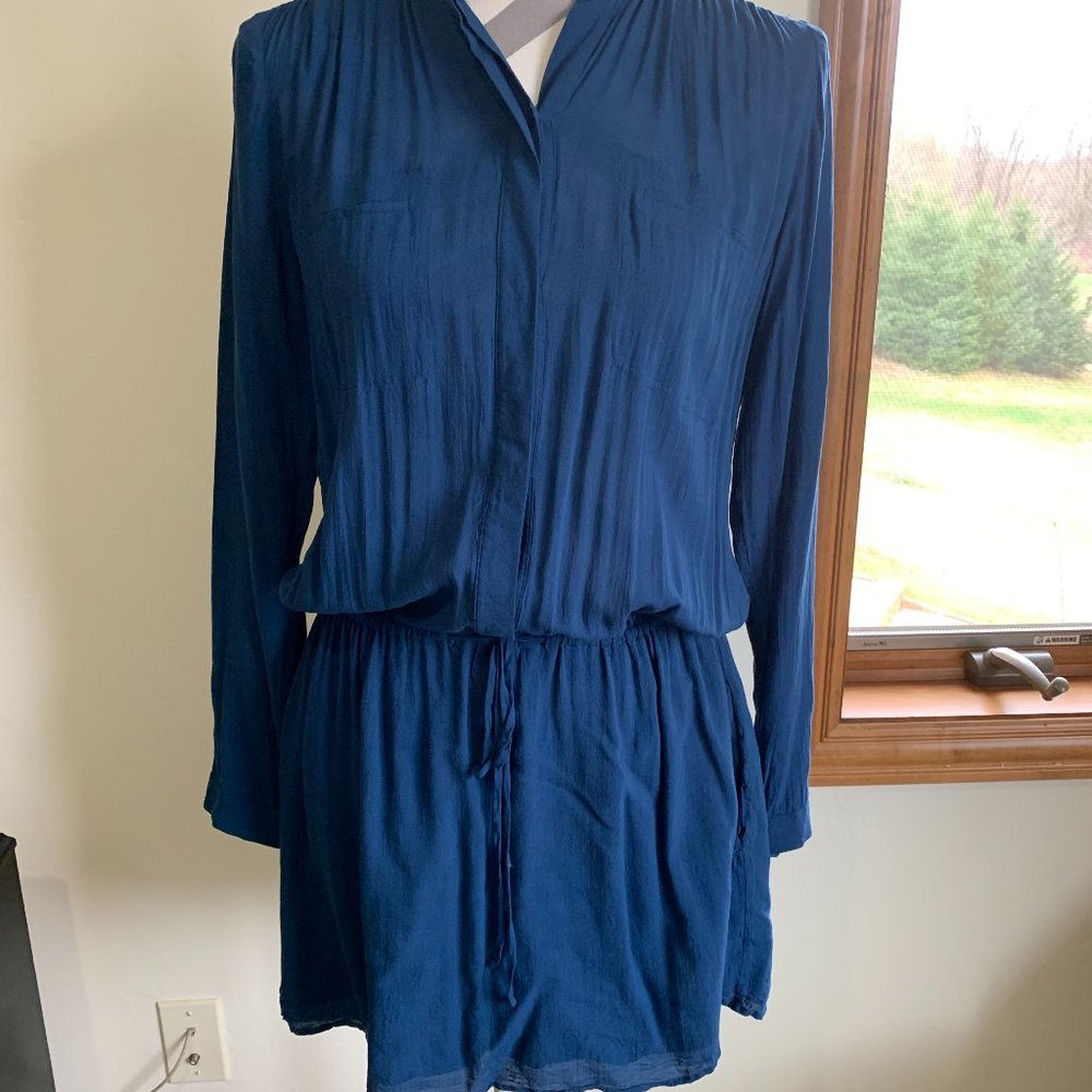 Vince Blue Shirt Dress
